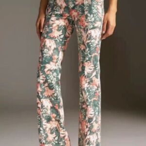 NWT Anthropologie Pilcro Demilune Utility Pants Tropic Floral